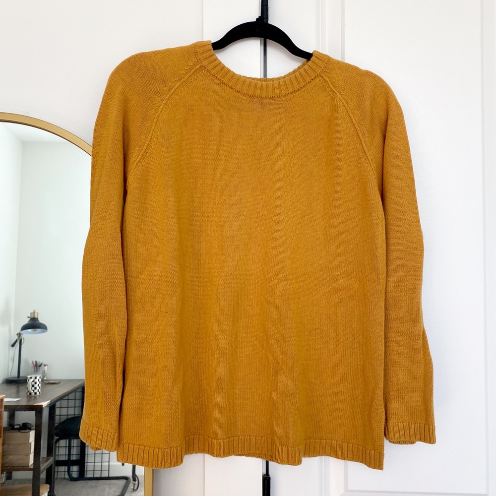 Knit sweater - yellow/orange